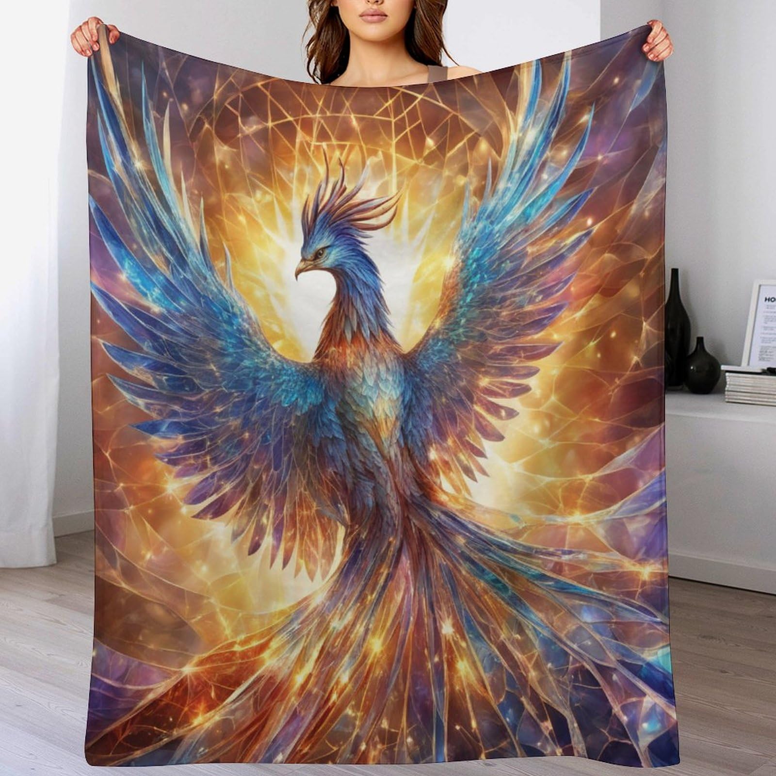 Manta de franela Phönix para sofá cama suave y cálida de 130 x 150 cm