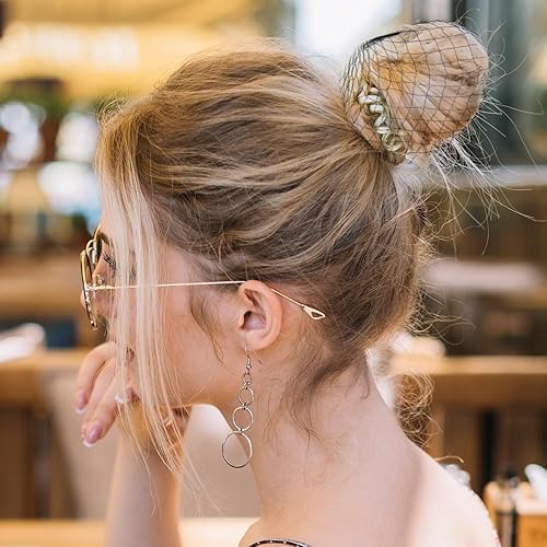 Miniatura 6 de Redes para el cabello, 100 unidades, malla elástica invisible, moño para hacer comida, cocina, servir bailarín