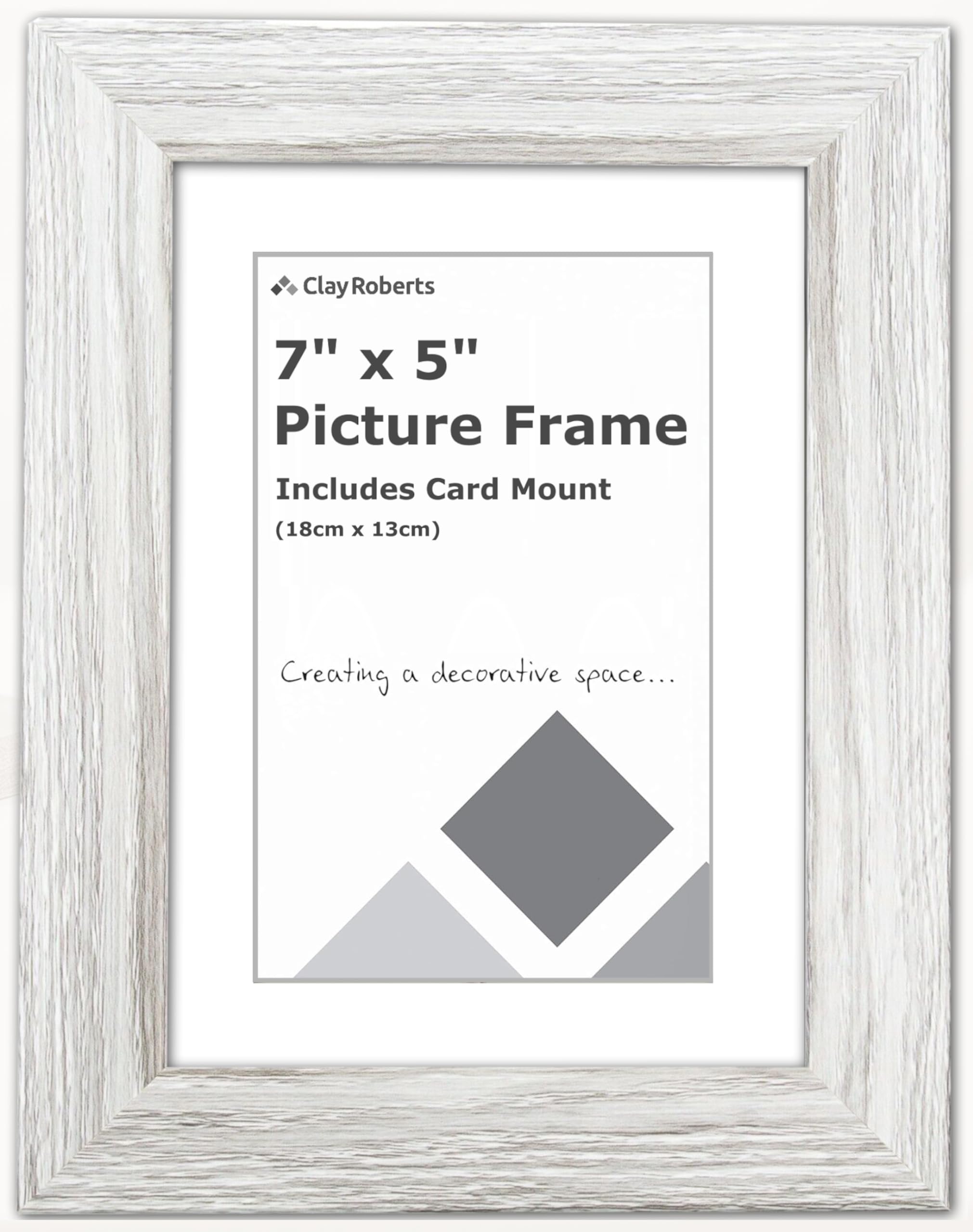 Picture Frame 7 x 5, Light Grey, Freestanding and Wall Mountable, 13 x 18 cm, 7x5 Picture Frames, Grey 5x7 Photo Frames