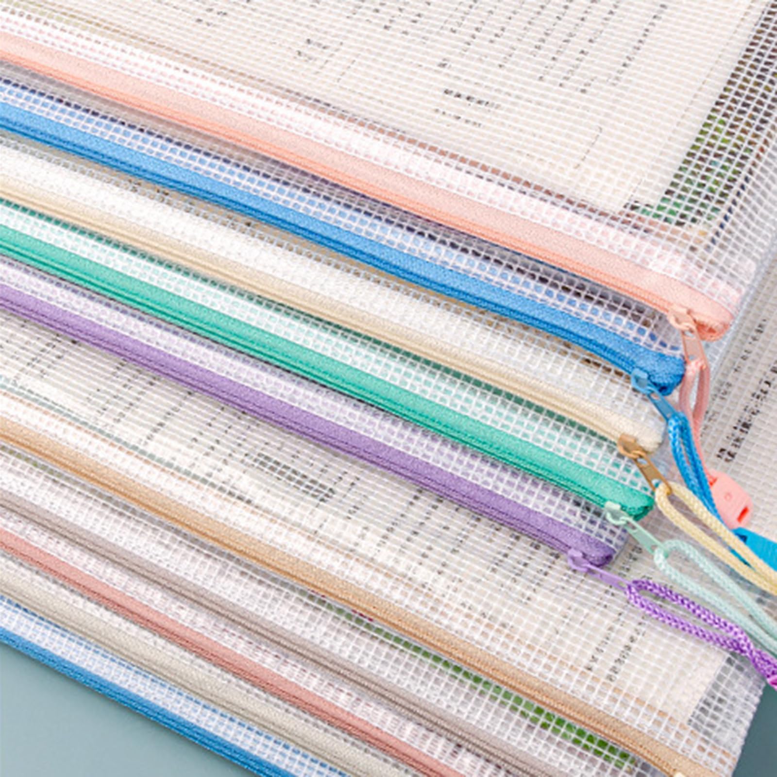 5/10 / 20 Sacchetti portadocumenti trasparenti Portadocumenti con cerniera Cartella impermeabile formato lettera per ufficio Borsa con chiusura Documenti espandibili