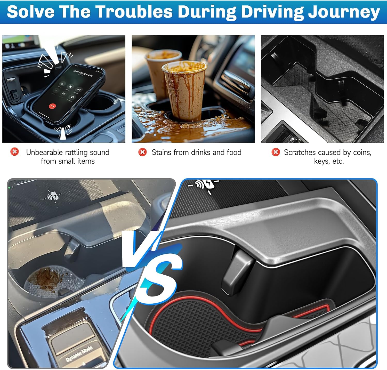 SXCY 2025 アキュラ ADX アクセサリー カップホルダー インサートライナー 2025 ADX ドアスロットマット 202