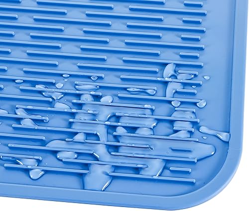 Miniatura 1199 de Tapete de silicona para secado de platos para múltiples usos, fácil de limpiar, ecológico, resistente al calor, tapete de silicona para encimera
