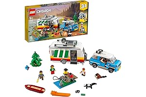 Lego Camping Caravan Holiday Building Kit