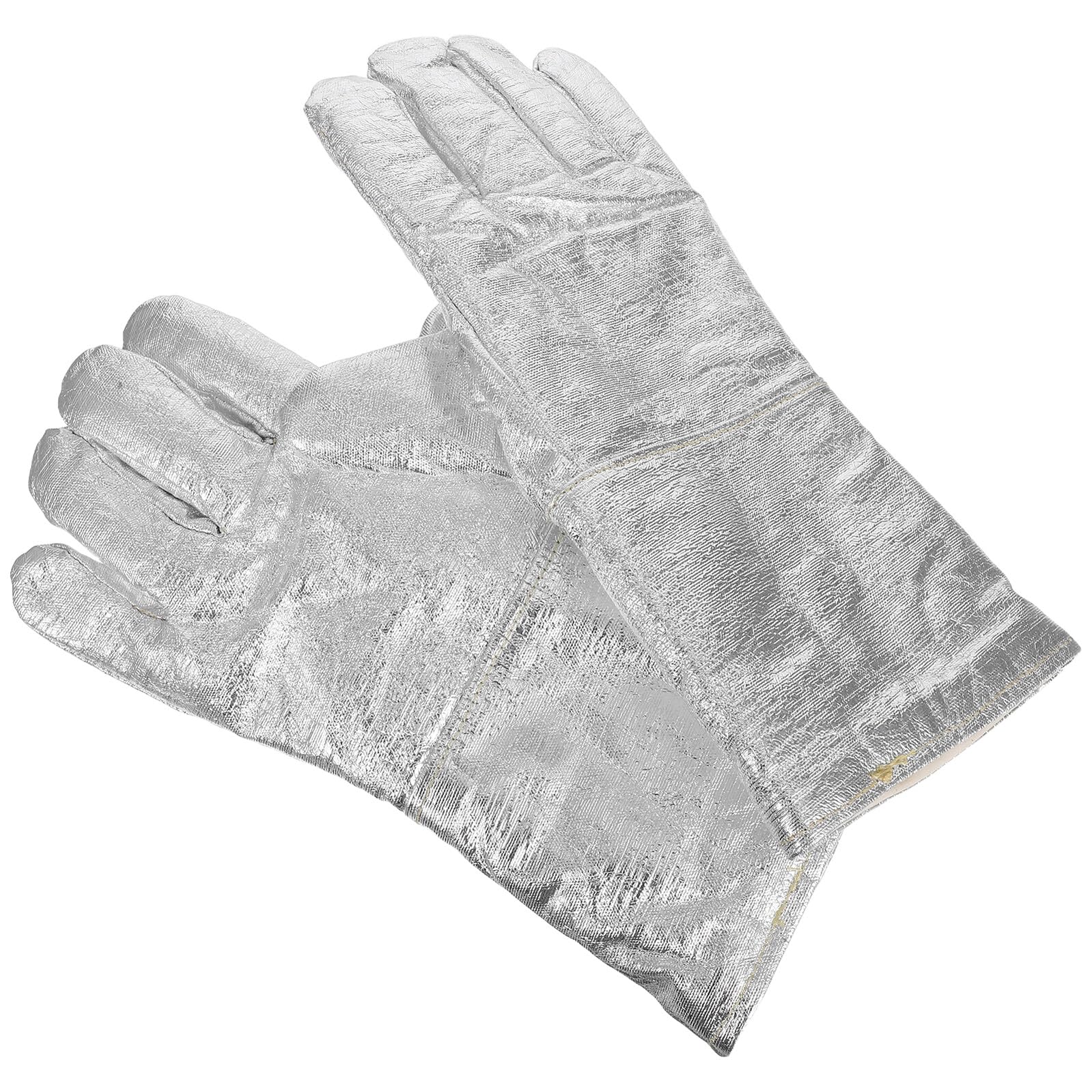 Guantes de Protección Laboral Resistentes al Calor con Aislamiento de Aluminio para Fundición y Soldadura Guantes de Trabajo Ergónomicos y Duraderos para Manejo Seguro Plantas y