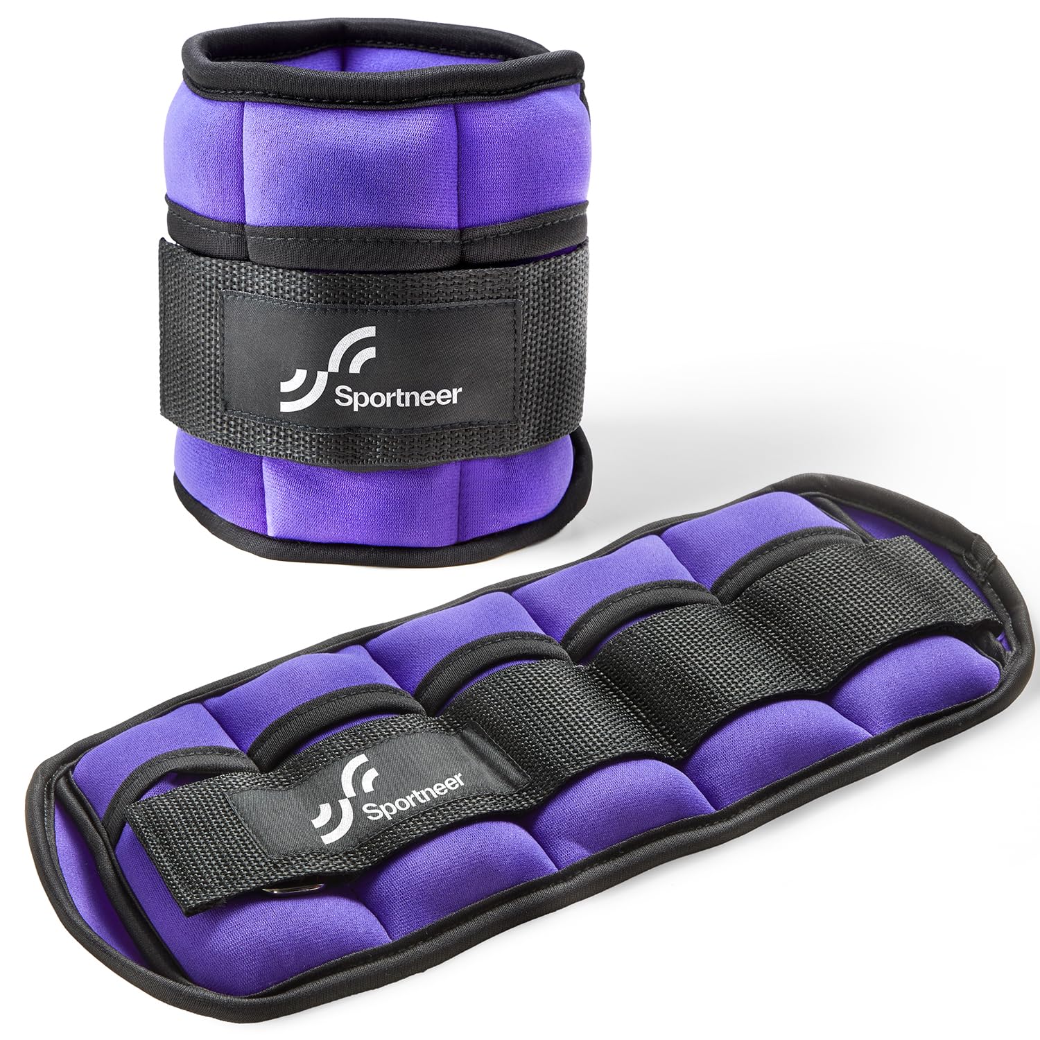 Sportneer Poids de Cheville, Set de Poids réglable à la Cheville, Sangles de Poignet au Poignet, 0,58kg-2,9kg par Cheville, 1,16 kg à 5,8 kg la Paire