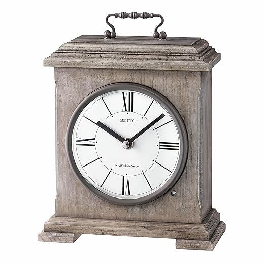 SEIKO QXW 252 NLH 18 Melodies Musical Mantel Clock, Gray, 9 . 8 x 7 . 6 x 3 . 5 Inches product item