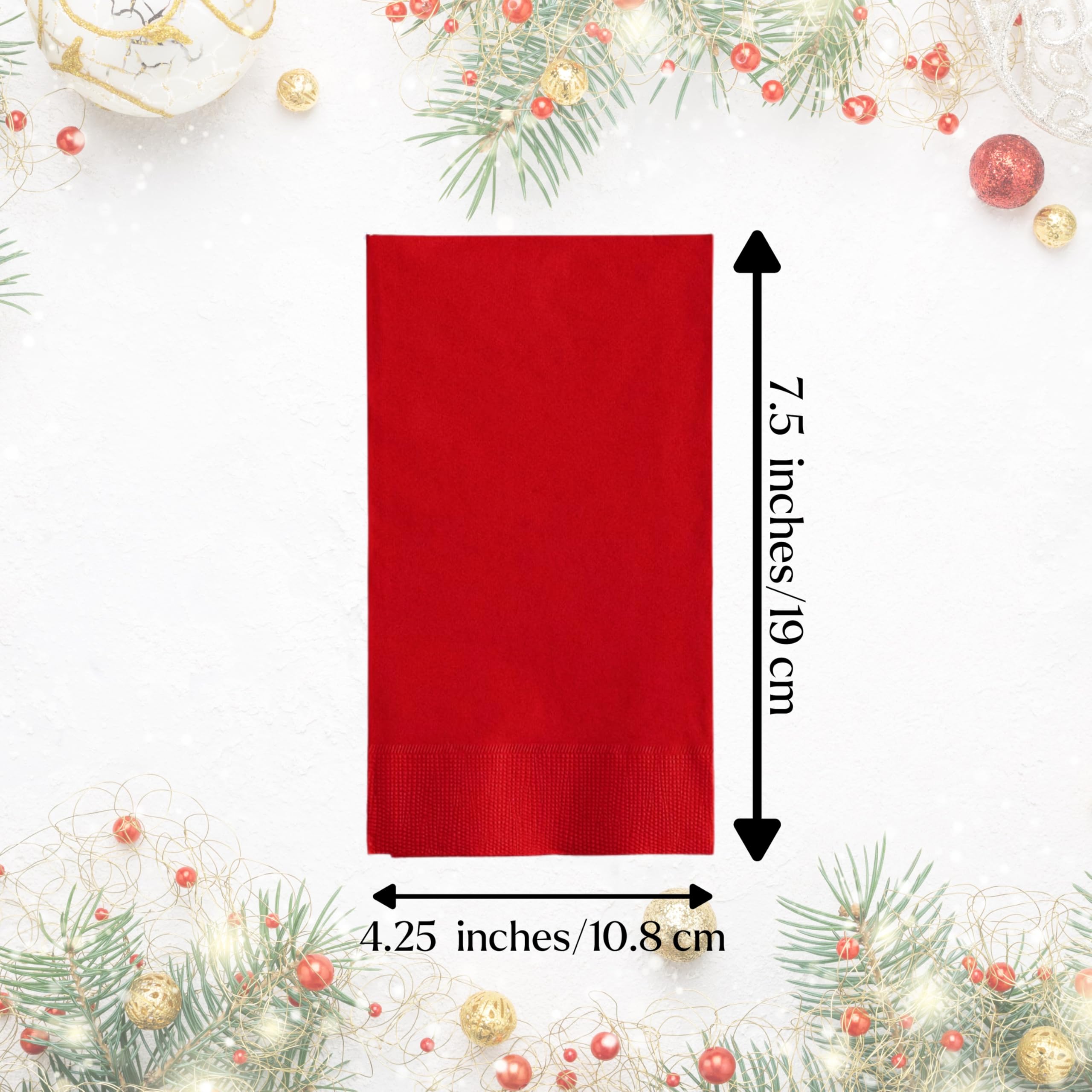 Ensemble De Vaisselle De Noël 121 Pcs, Assiettes Et Serviettes En Papier Jetables De Noël, Fournitures De Fête De Noël Rouges, Décorations De Table Pour Fête De Noël, Dîner, Pour 24 Invités