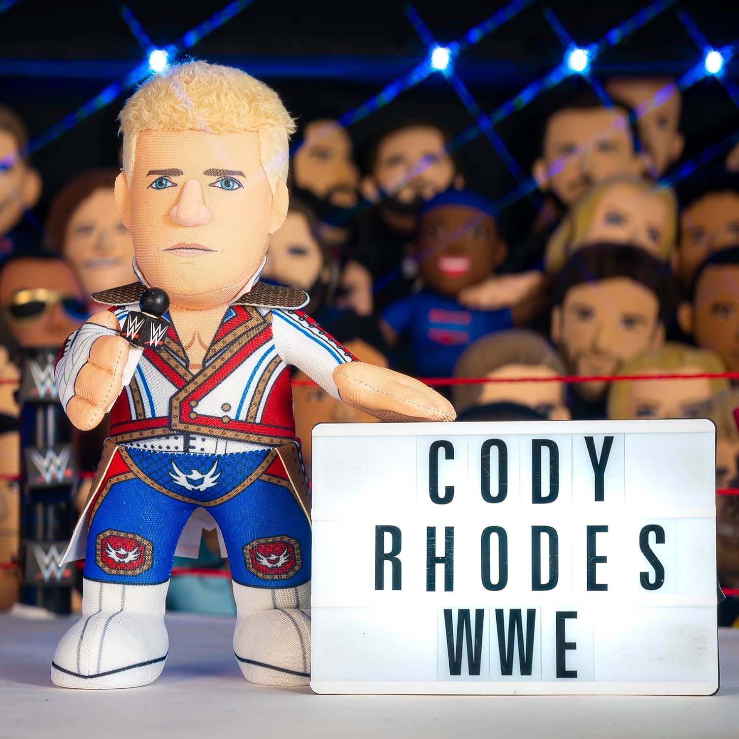 Bleacher Creatures WWE Superstar Cody Rhodes 10" Plush Figure - A Wrestling Star for Play or Display