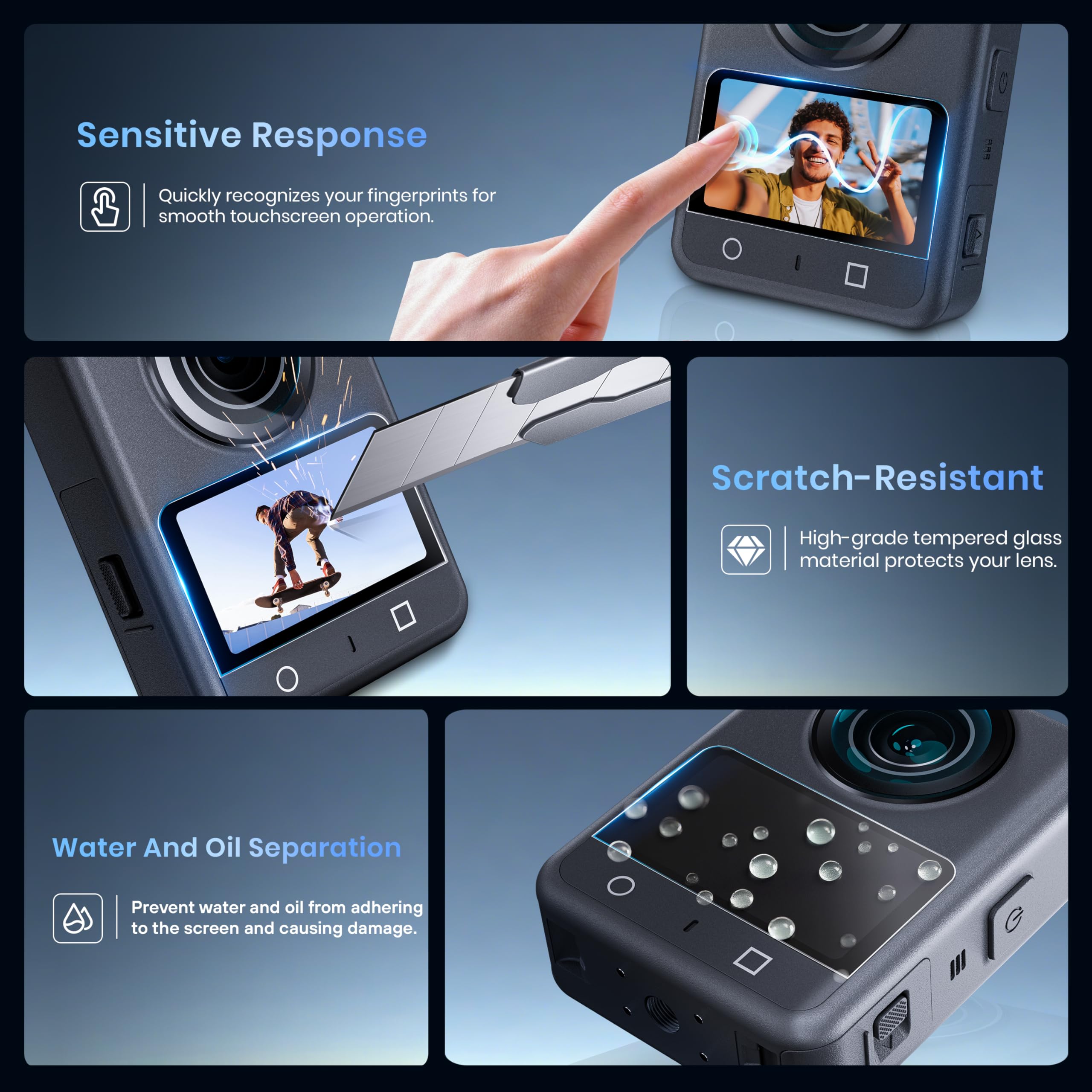 Amazon | STARTRC Osmo 360 レンズとスクリーンプロテクターセット 