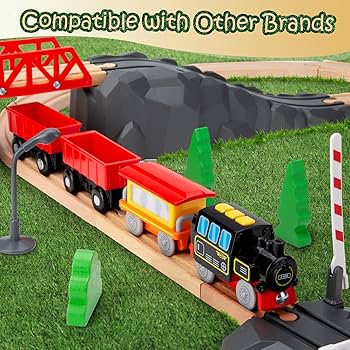 Amazon | 電池式機関車 蒸気機関車 幼児用 マグネットトレイン