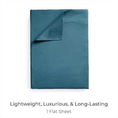 Miniatura 2 de Mellanni - Sábana encimera refrescante de tamaño California King tipo hotel de lujo de 1800 hilos. Esta es la sábana más suave, que no se arruga ni