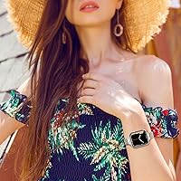 Vista 5 de CTYBB for Apple Watch Band Series Ultra SE 8 7 6 5 4 3 2 1 38mm 40mm 41mm 42mm 44mm 45mm 49mm, Stainless Steel Slim & Thin Mesh Magnetic Clasp Strap