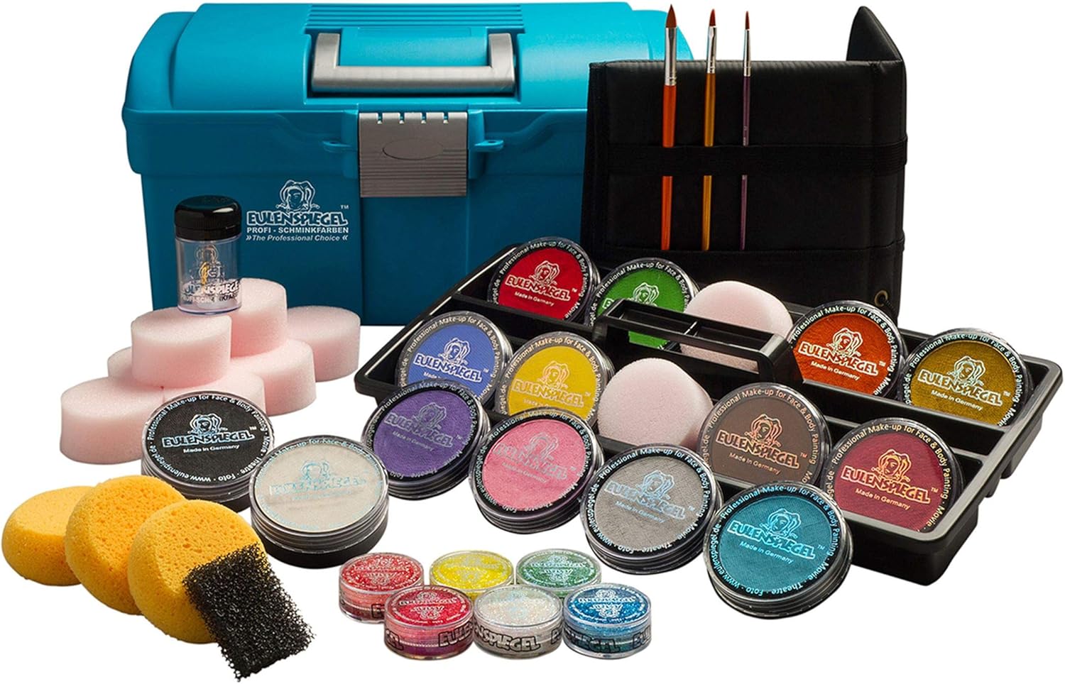 EULENSPIEGEL Make-upkoffer, 1000 maskers, 35 delen