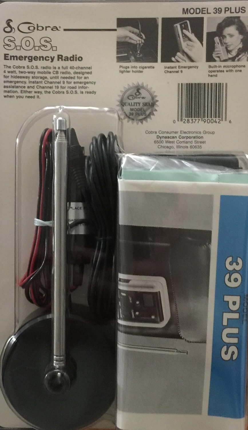 Cobra Model 39 Plus S.O.S. Emergency 40 Channel Radio-Vintage : Electronics