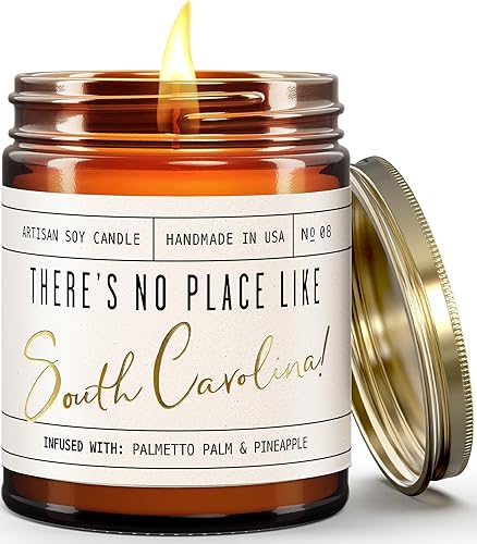 Vista 73 de Regalos de Nueva York, decoración de Nueva York para el hogar – 'There No Place Like New York Candle, con manzana jugosa, canela y calabaza I New