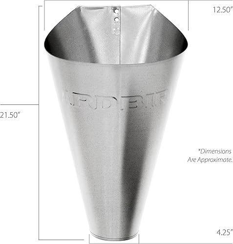 Miniatura 2 de Yardbird Conos de retención grandes para aves de corral, paquete de 2, se adapta a aves de corral de 6 a 12 libras, material de acero galvanizado,