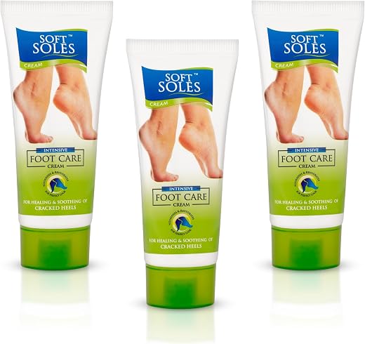 Soft Soles Intensive Care Foot Cream for Cracked Heels | Deep Hydration &amp; Repair with Natural Ingredients | Fast-Action on...
