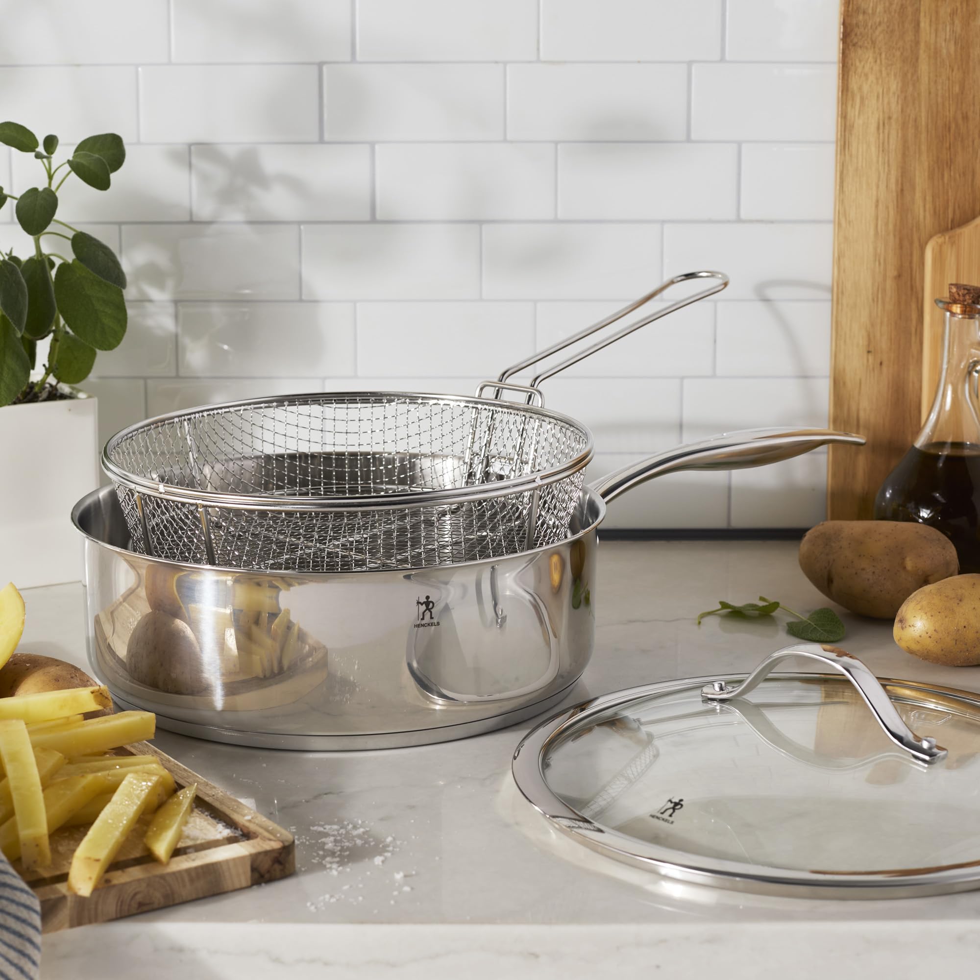 Amazon.com: Henckels Aragon 5-qt Stainless Steel Saute Pan with