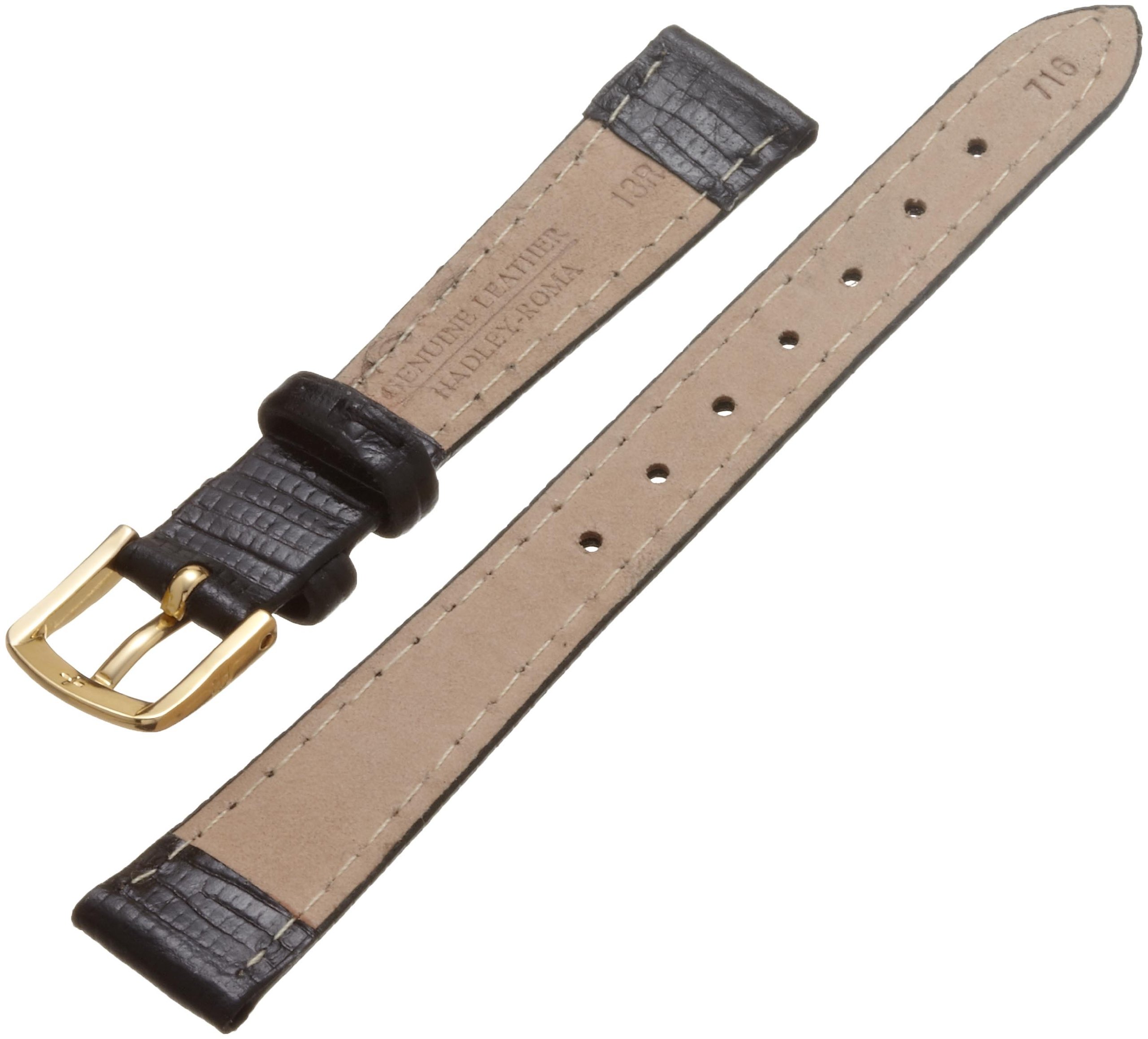 Hadley-Roma Women's 12mm Watch Strap, Color:Black (Model: LSL716RA 120)