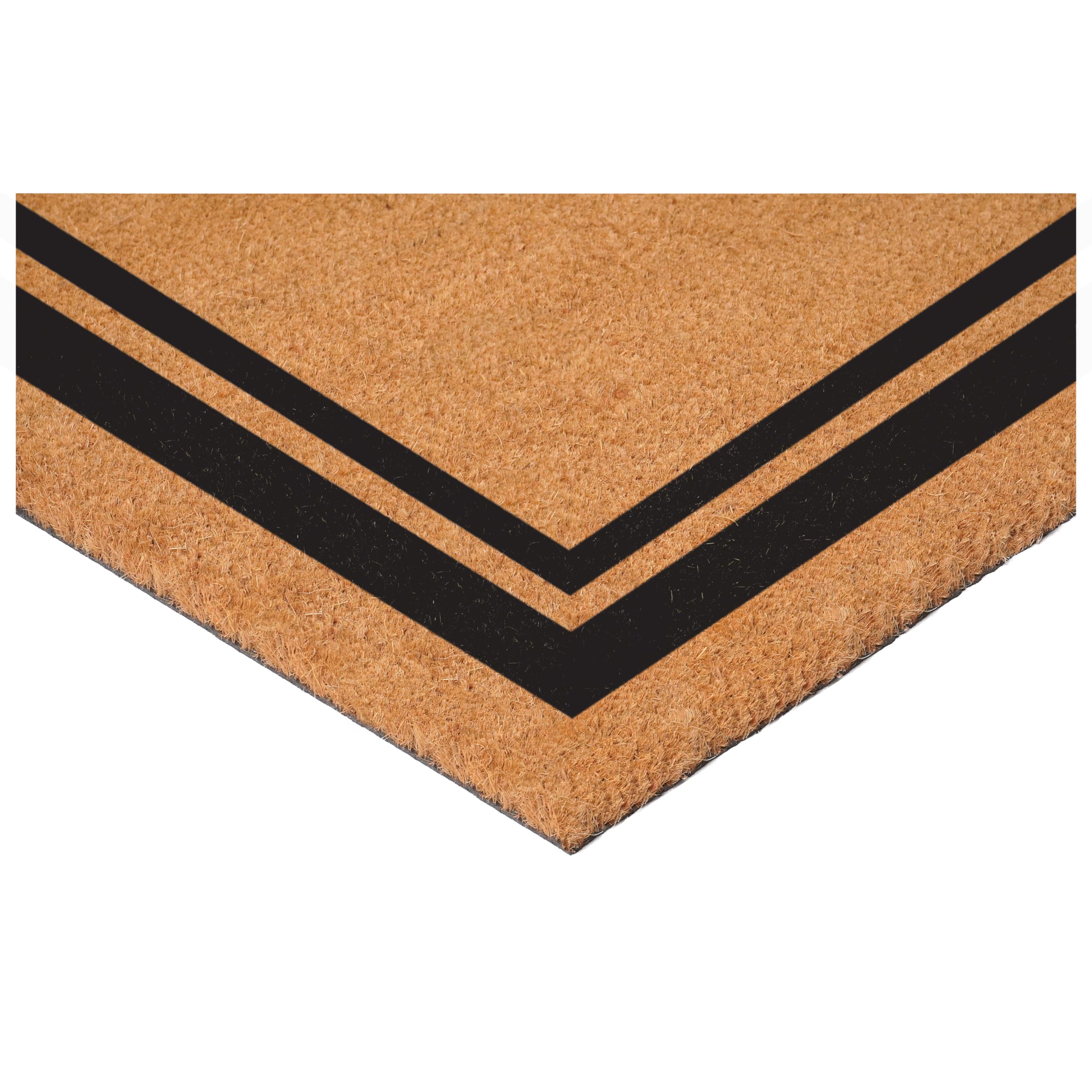 Calloway Mills 152962436U Paillasson monogramme Bordure noire 61 x 91,4 cm (lettre U)