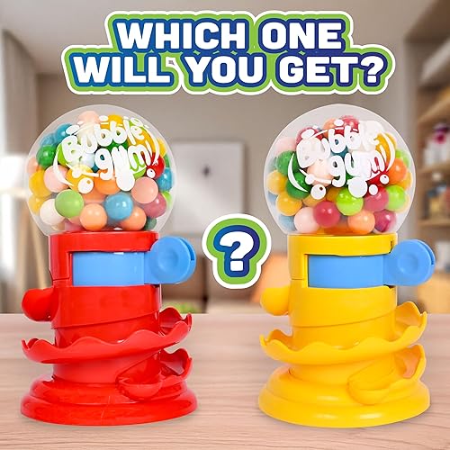 Miniatura 6 de Toymendous - Máquina de chicles para niños con bolas de chicle – Mini dispensador de caramelos de goma de mascar | Alcancía para niños – Recibe