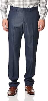 Perry Ellis Portfolio Very Slim Nailhead Men's Dress Pant, bering sea,  30x29 at  Men's Clothing store