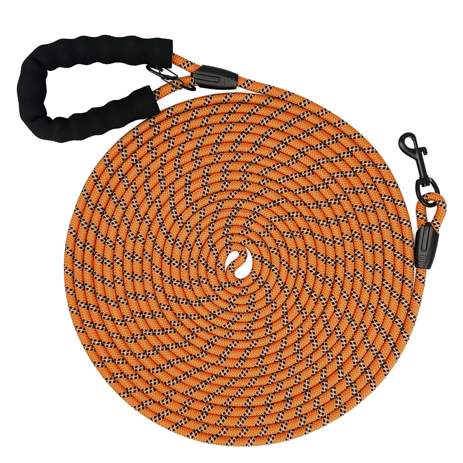 Guinzaglio per Cani Addestramento, 2m/3m/5m/10m/20m/30m Lungo Nylon Guinzaglio Cani Resistente Leggero con Impugnatura, Riflettente Lunghina Cane, Adatto per Tutti i Cani