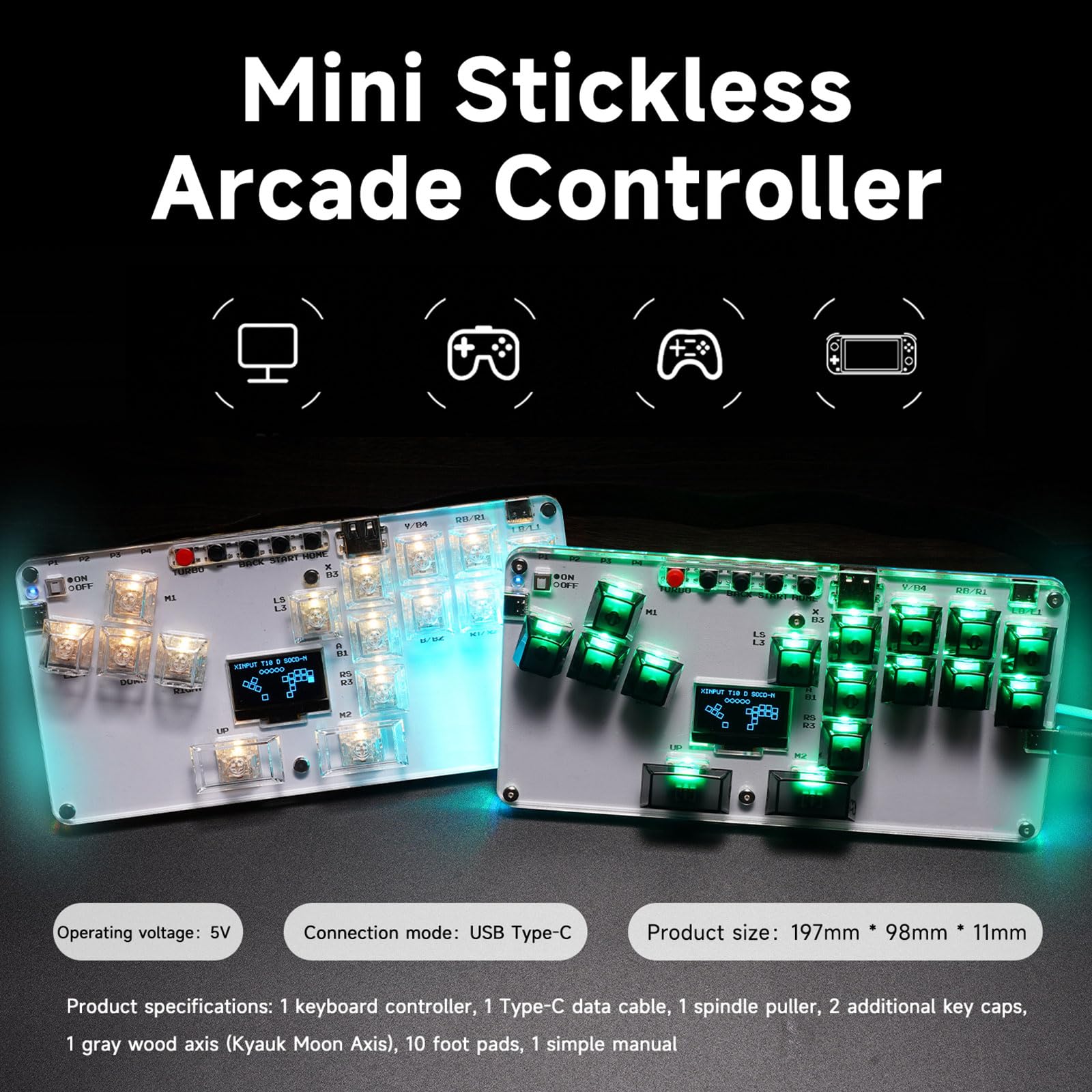 Amazon.co.jp: 16Keys GamingKeypadすべてのボタンレバーレス