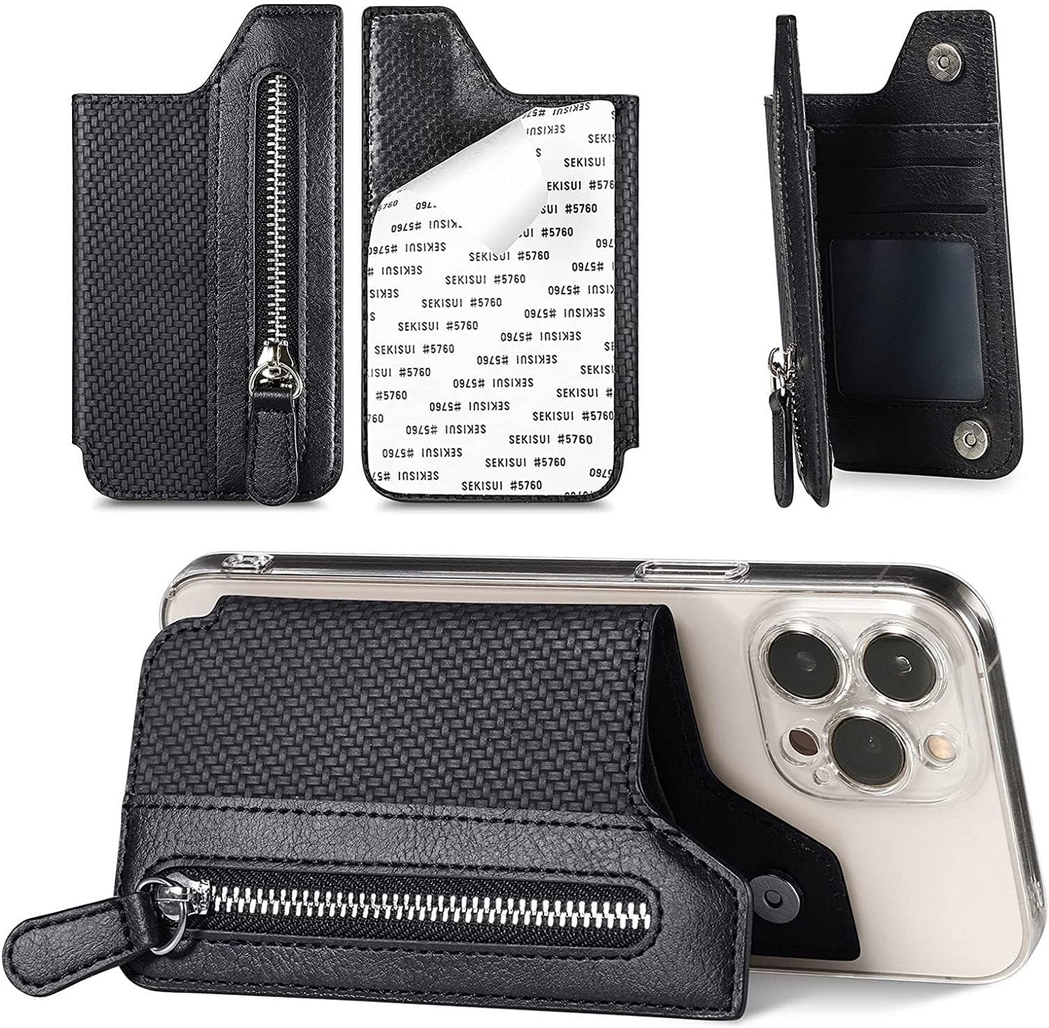 Multifunctional Adhesive Phone Wallet Card Holder Card Holder Wallet