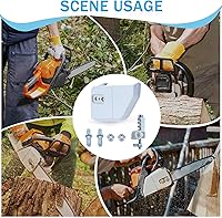 Vista 6 de Adefol Chain Sprocket Cover with Adjuster Tensioner Stud Nut for STIHL 017 018 021 023 025 MS170 MS180 MS210 MS230 MS250 Chainsaw