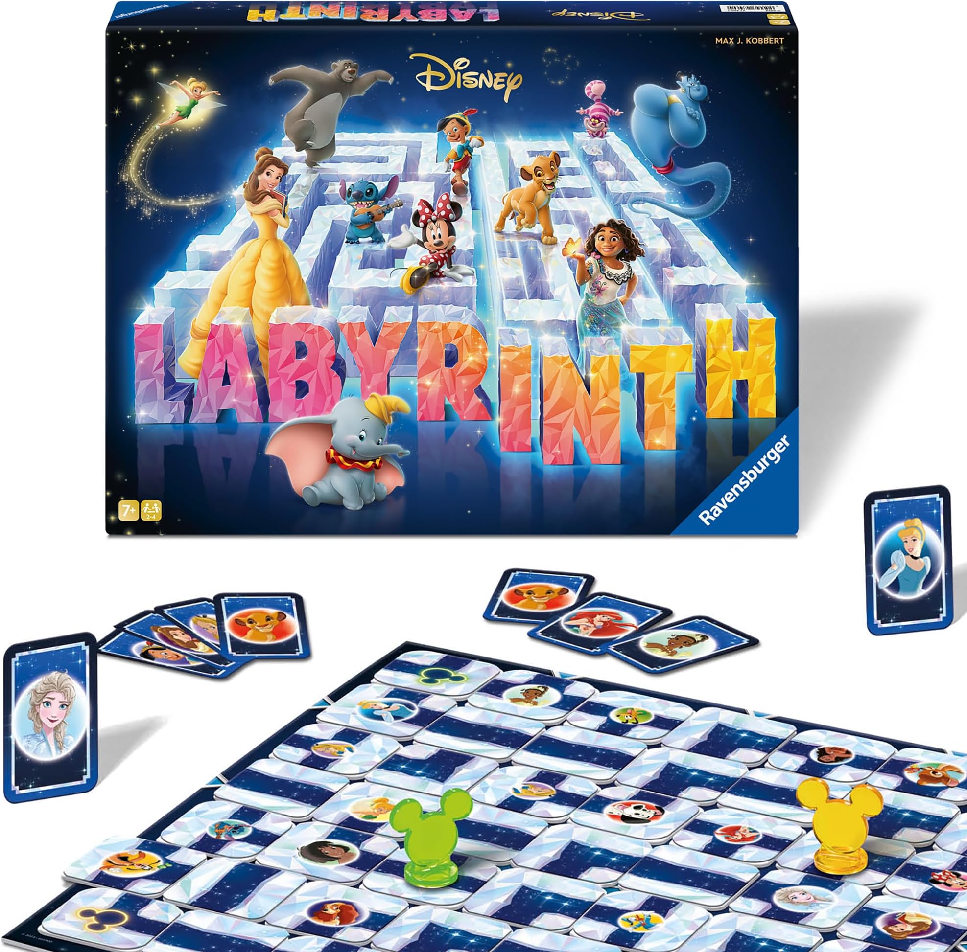 Ravensburger Disney Labyrinth Centenary Edition - Engaging Brain Teaser Game | Ideal for Ages 7 & Up | High Replay Value | Celebrating 100 Years of Disney Magic