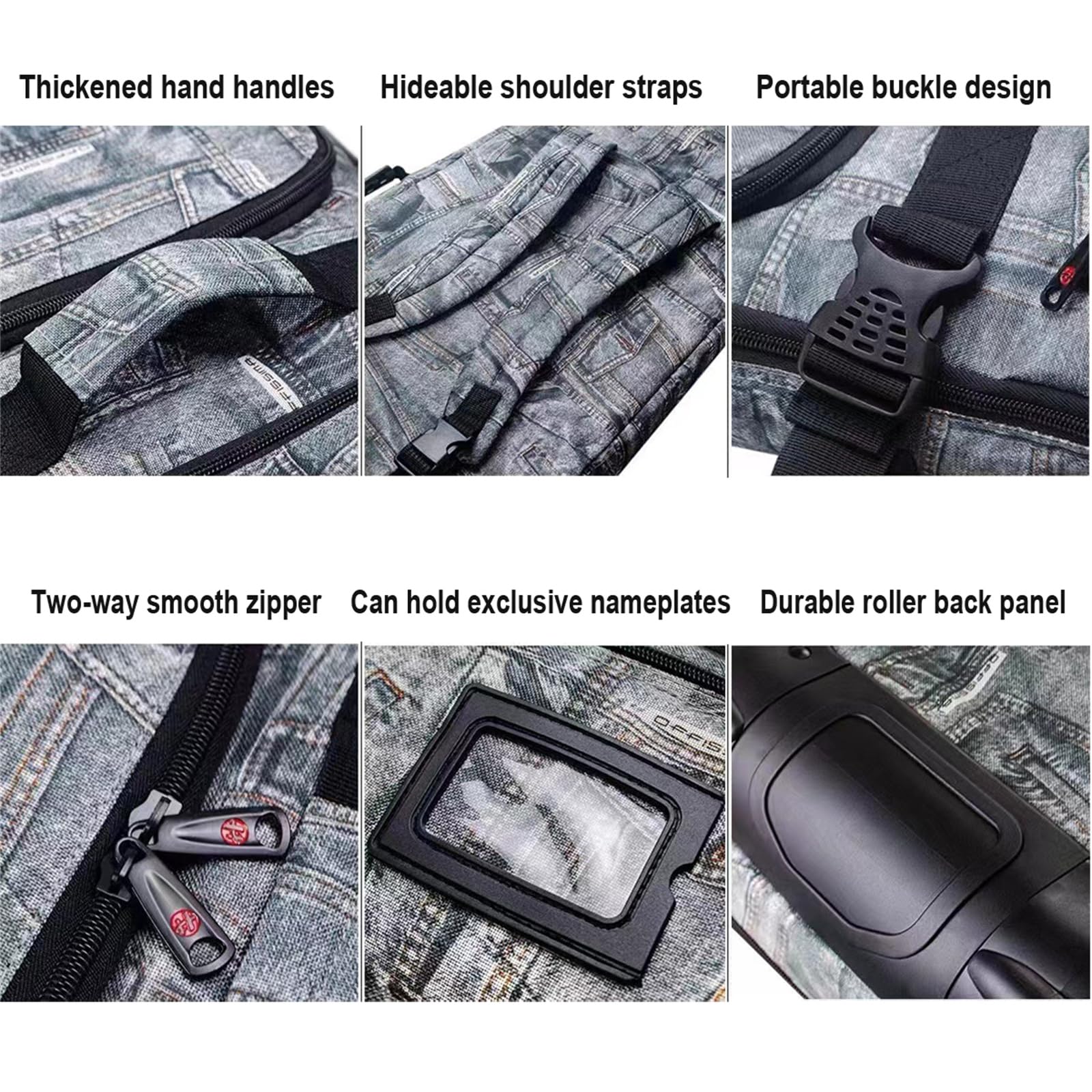 Sac de Snowboard rembourré à roulettes Sac à Skis à roulettes Double Sac à Skis Pliable à roulettes Sac de Voyage pour Snowboard Simple et Chaussures de Snowboard, Casque