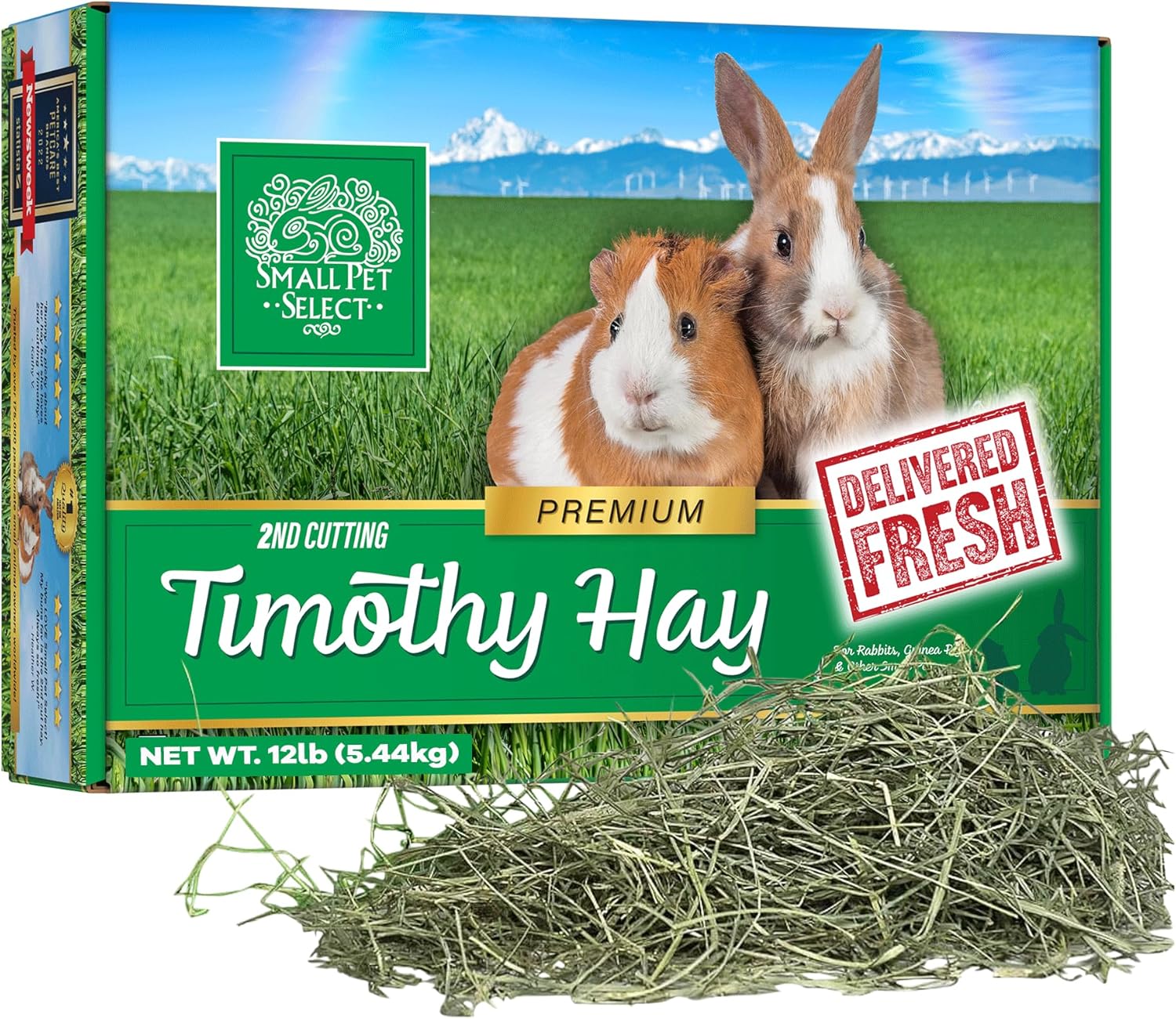 Small Pet Select 2nd Cutting Perfect Blend Timothy Hay Pet Food, 12