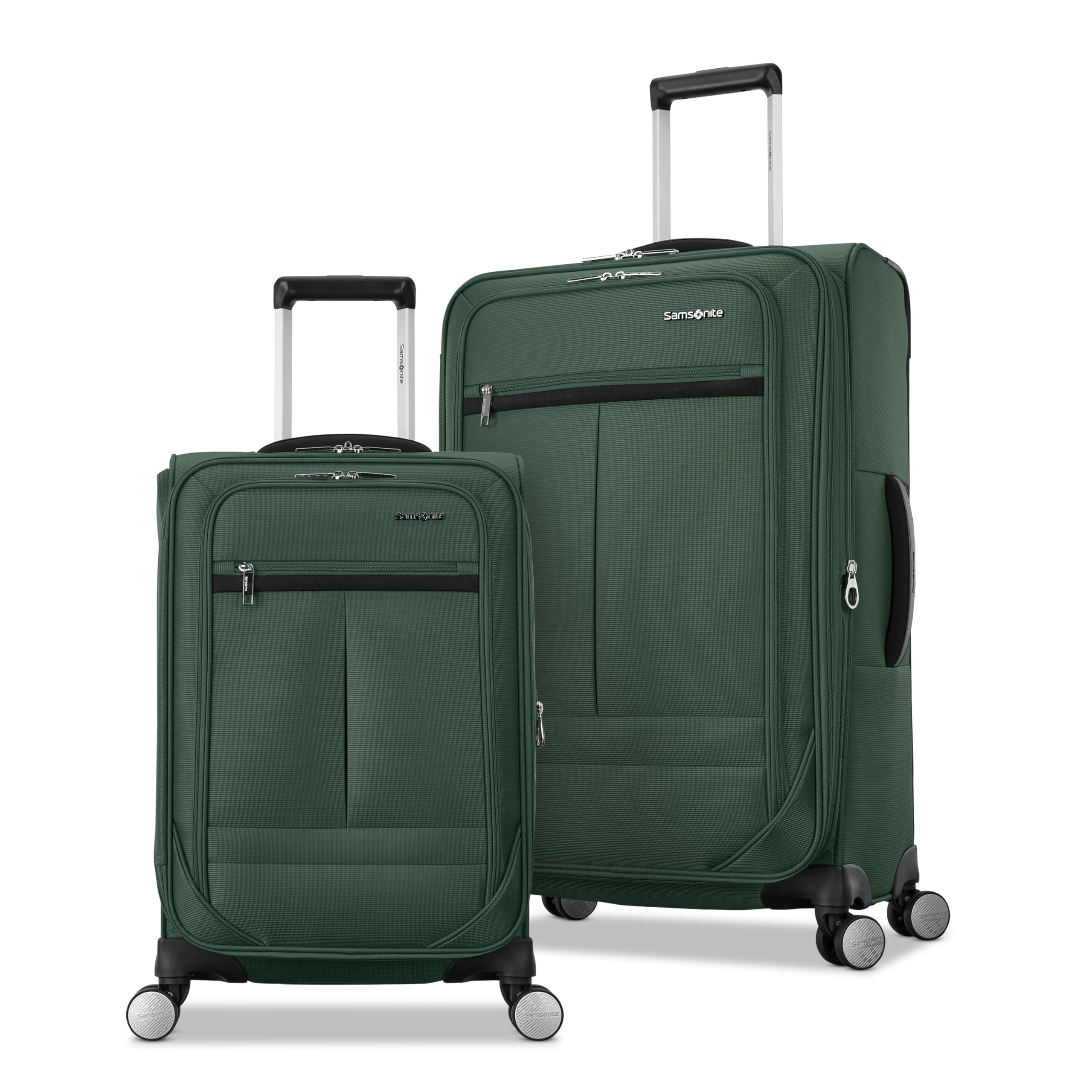 Samsonite Carry-On Soft-Sided Expandable 21-Inch Element Suitcase: Airline Approved for Most Major Airlines, Durable, 360° Spinner Wheels, Adjustable Handle, 2 Front & Side Pocket- Black — view 19