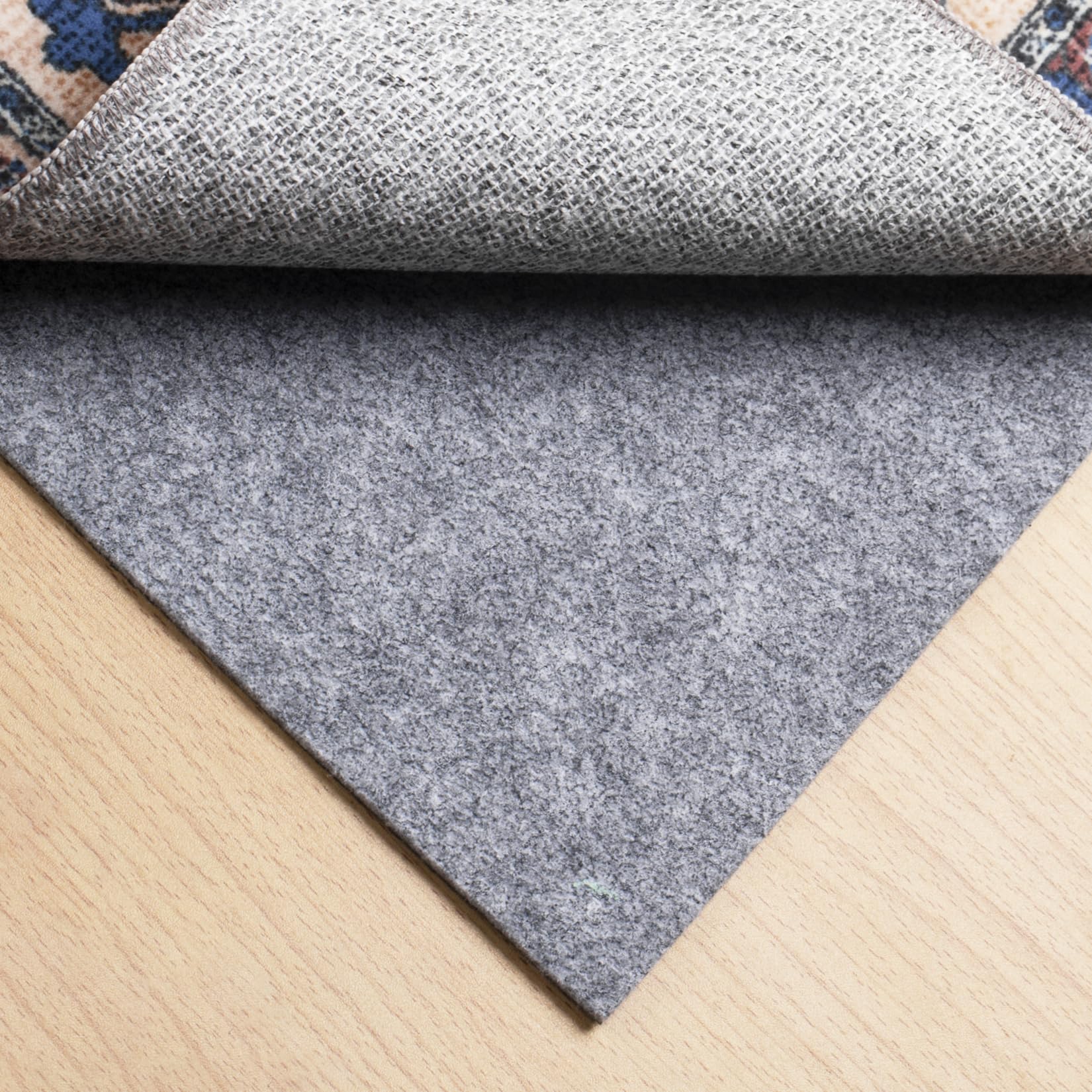 Rutschfeste Teppichunterlage, 20,3 x 26,7 cm dick, rutschfeste Filz-Teppich-Pads, Unterteppich-Greifer, ultrastarker Halt, Premium-Deluxe-gepolstert, sicher für alle Hartholzböden, sorgt für Komfort