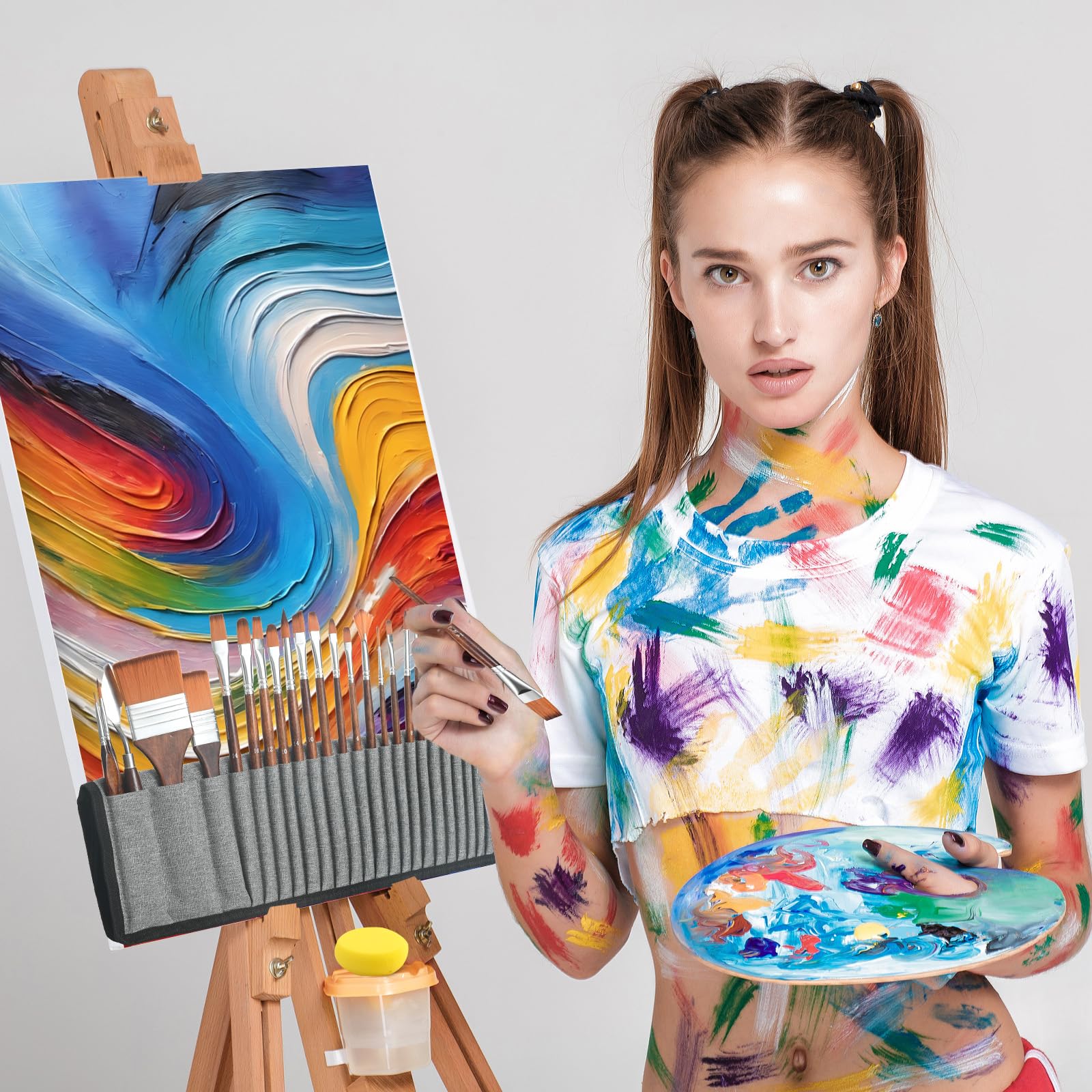 GETHPEN Paint Brush Set - 29 Brushes for Acrylic -7 GETHPEN Paint Brush Set - 29 Brushes for Acrylic -7