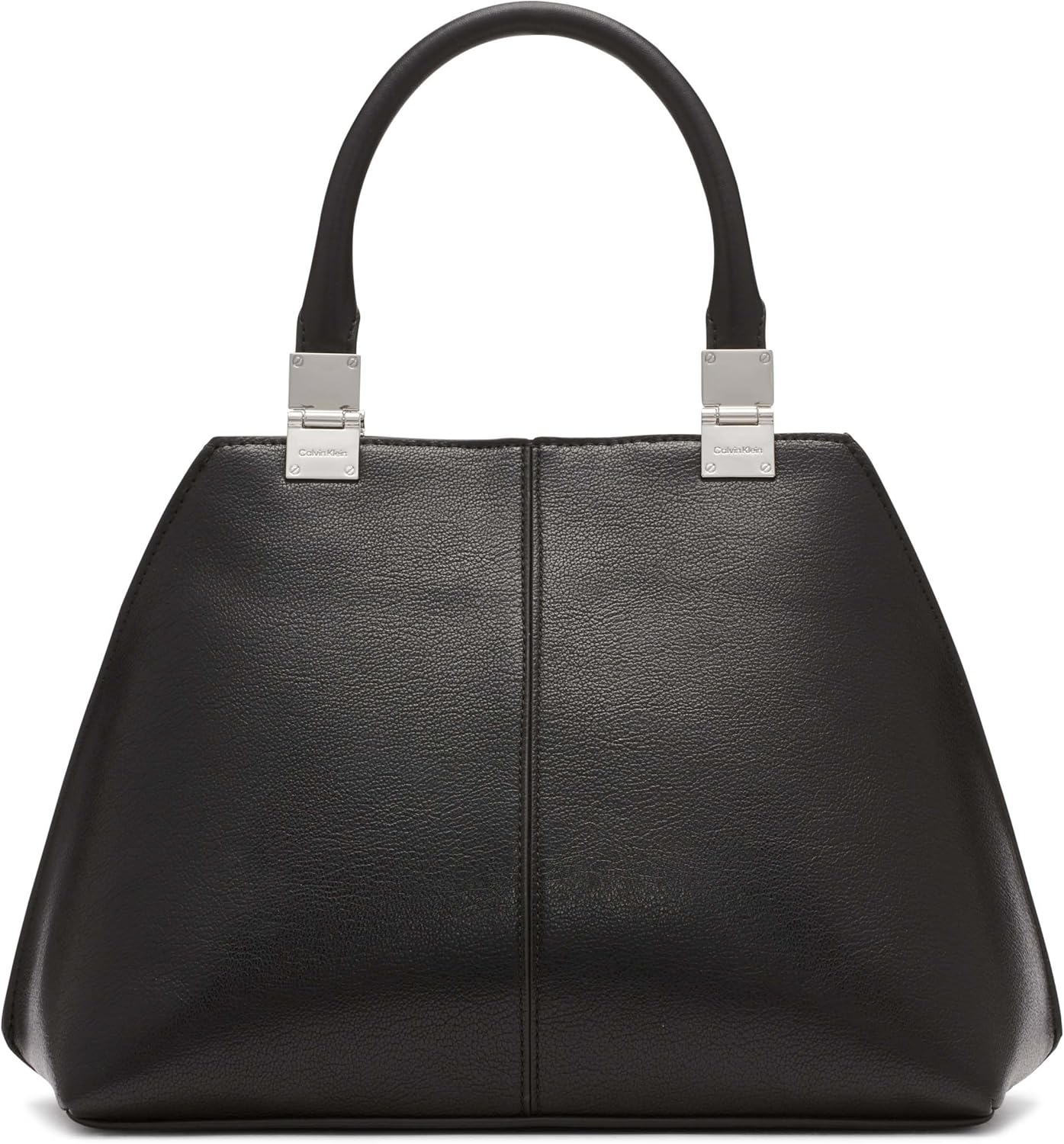 Calvin Klein womens Granite Geometric Satchel – 2 in 1, Vegan Leather, 2 Pockets - Image 2