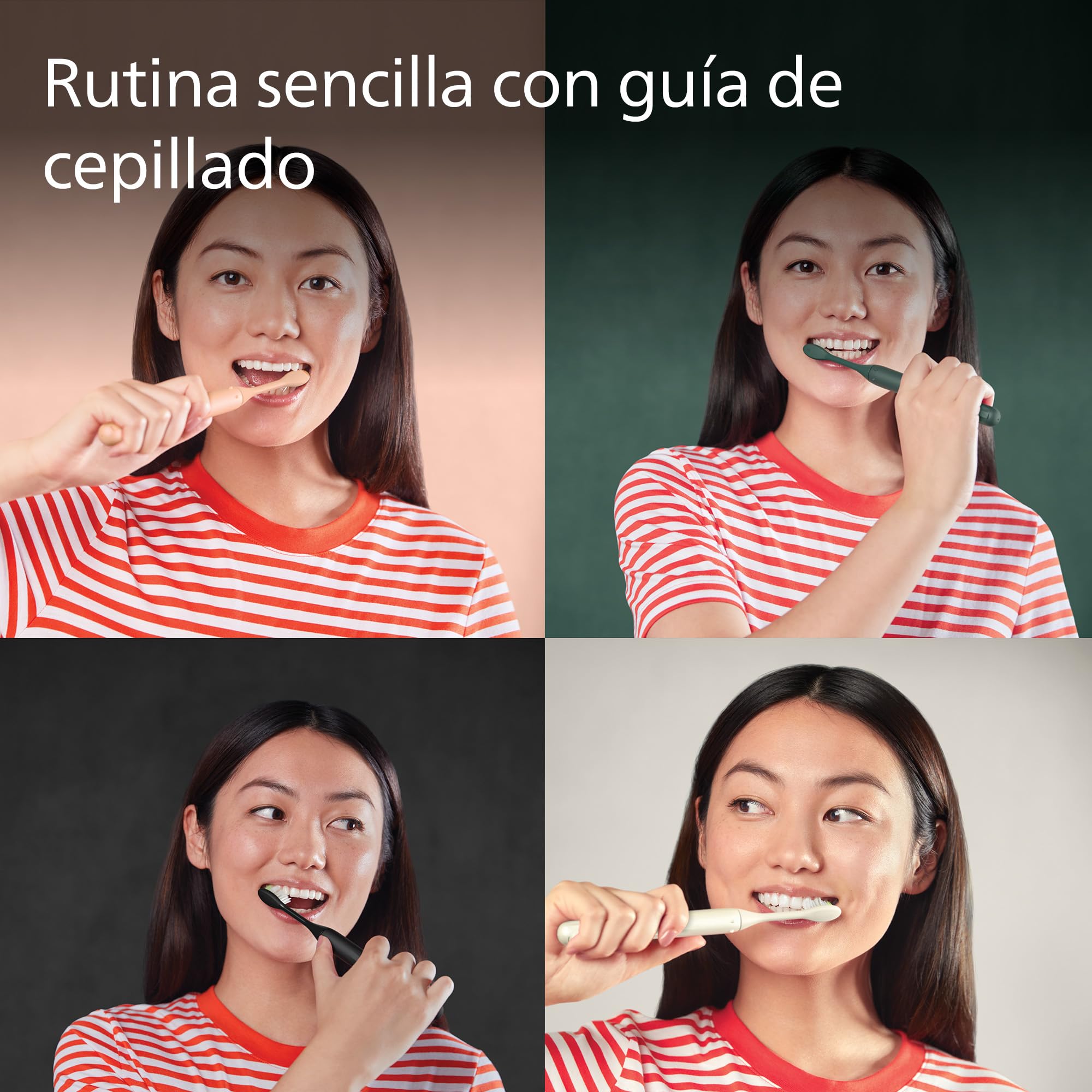Cepillo dental recargable Philips One: cepillo dental eléctrico en brillo modelo HY1200/25, One, Plata