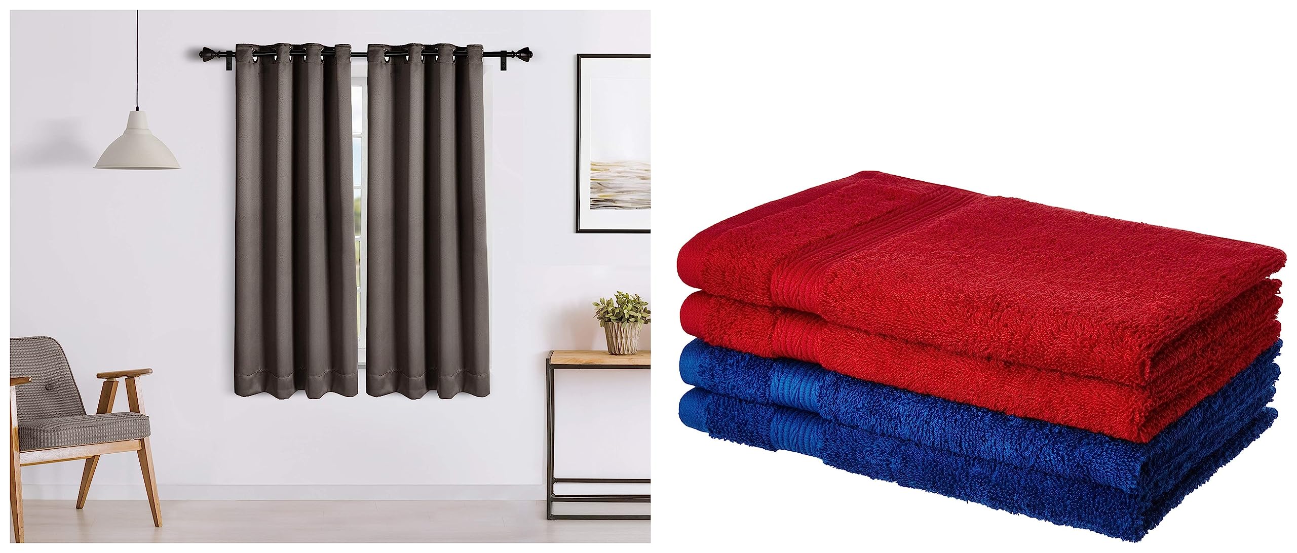 See full amazon price history chart for Amazon Brand - Solimo Room Darkening Blackout Window Curtain, 5 Feet, Set of 2 (Brown) 100% Cotton 4 Piece Hand Towel Set, 500 GSM (Iris Blue and Spanish Red) Amazon Brand - Solimo Room Darkening Blackout Window Curtain, 5 Feet, Set of 2 (Brown) 100% Cotton 4 Piece Hand Towel Set, 500 GSM (Iris Blue and Spanish Red) (B0C99SLPZR) Amazon Price History, Amazon Price Tracker