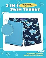 Vista 241 de maamgic Traje de baño para niños con forro de compresión elástico para niño Yema de Huevo Coco