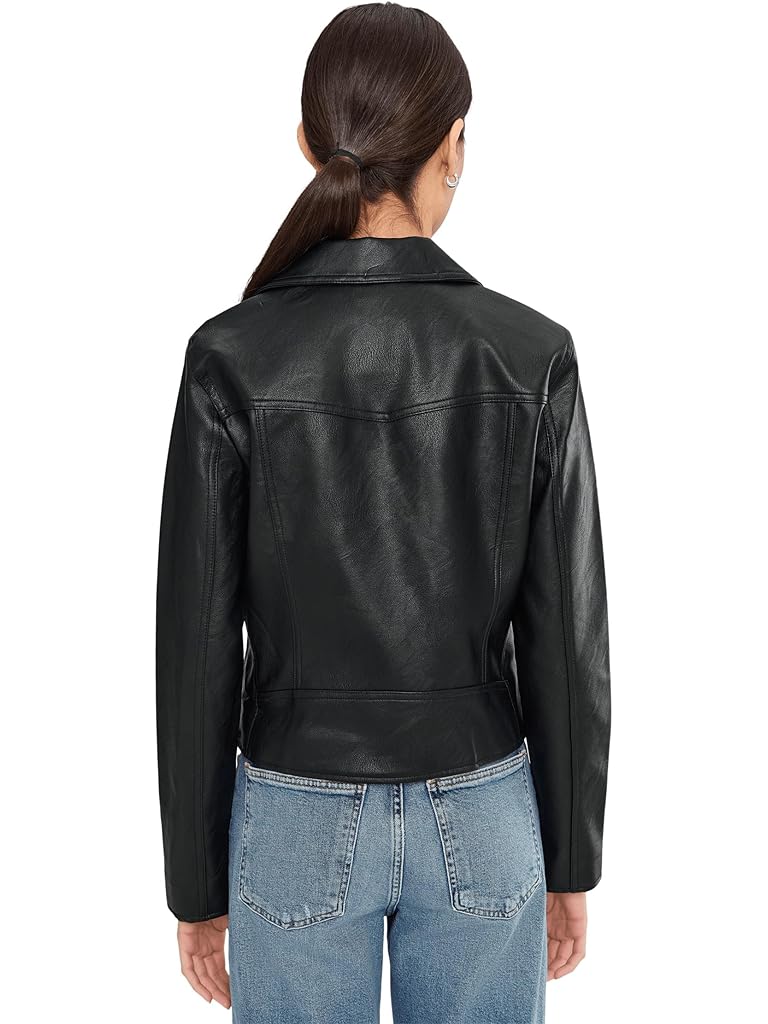 Black Levi's® Moto Jacket With Welt Pockets