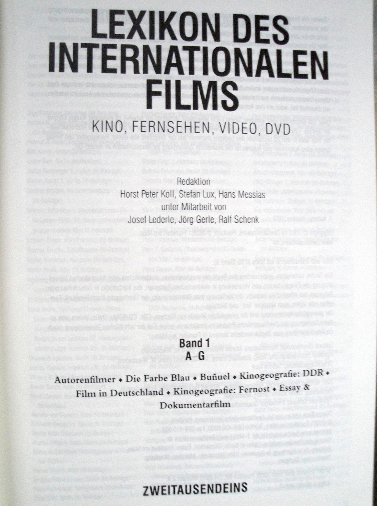 Lexikon des Internationalen Films: Kino, Fernsehen, Video & DVD