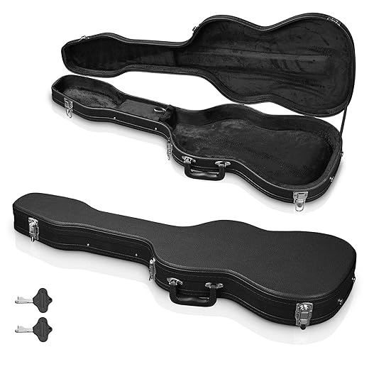 AW Electric Guitar Hard Case for Stratocaster ST Style Electric Guitar Wooden Hard Shell Lockable For Right Hand