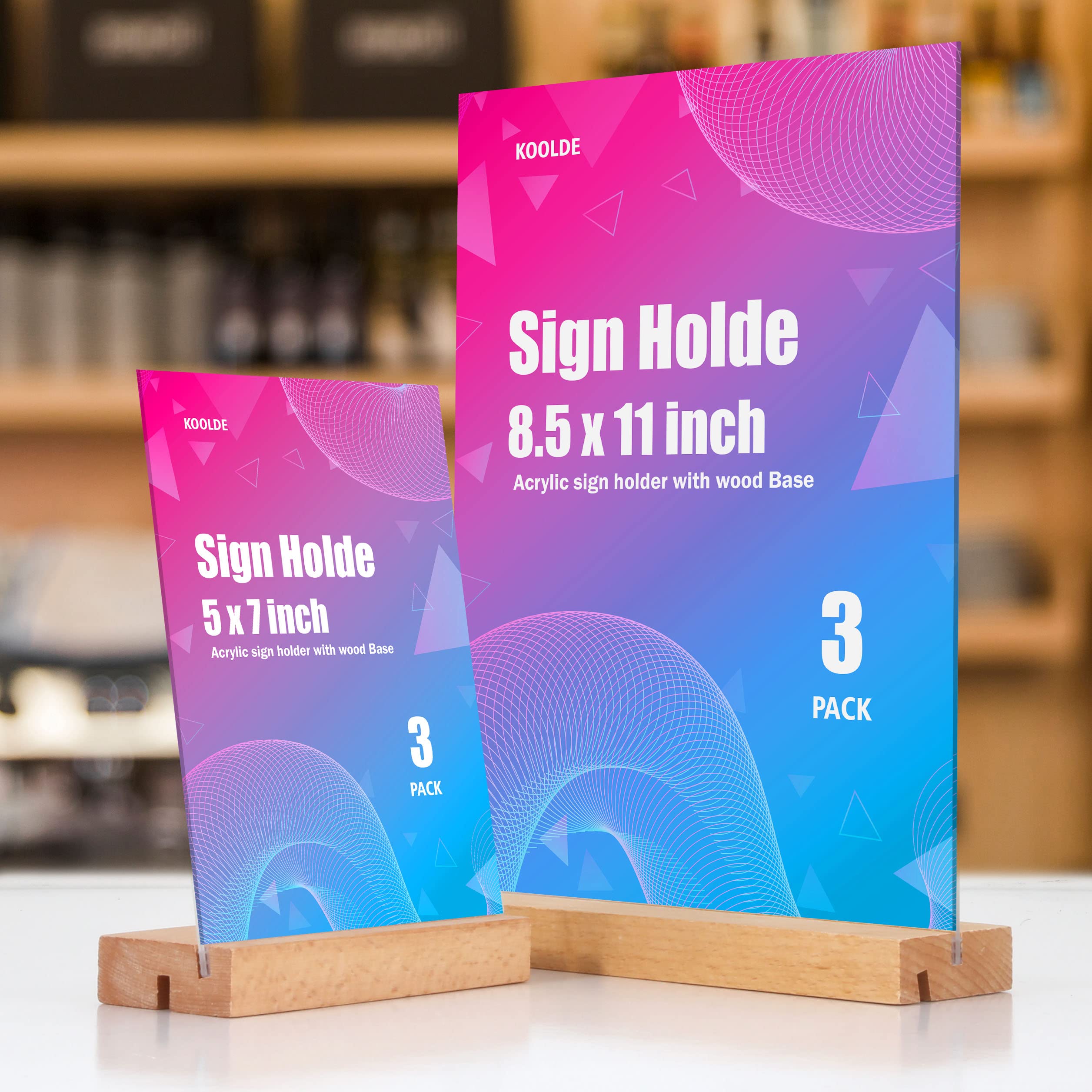 KOOLDE Business/Store Sign Holders