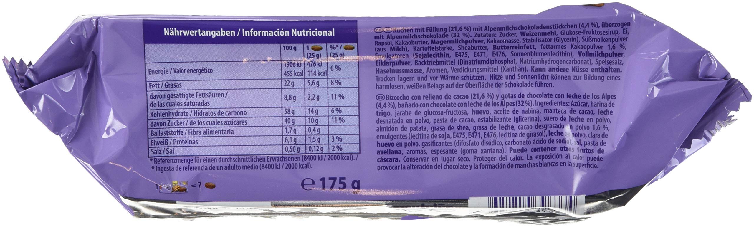Milka Choc & Choc Mini-Kuchen - Küchlein gefüllt und überzogen mit zarter Milka Alpenmilch Schokolade - 12 x 175 g