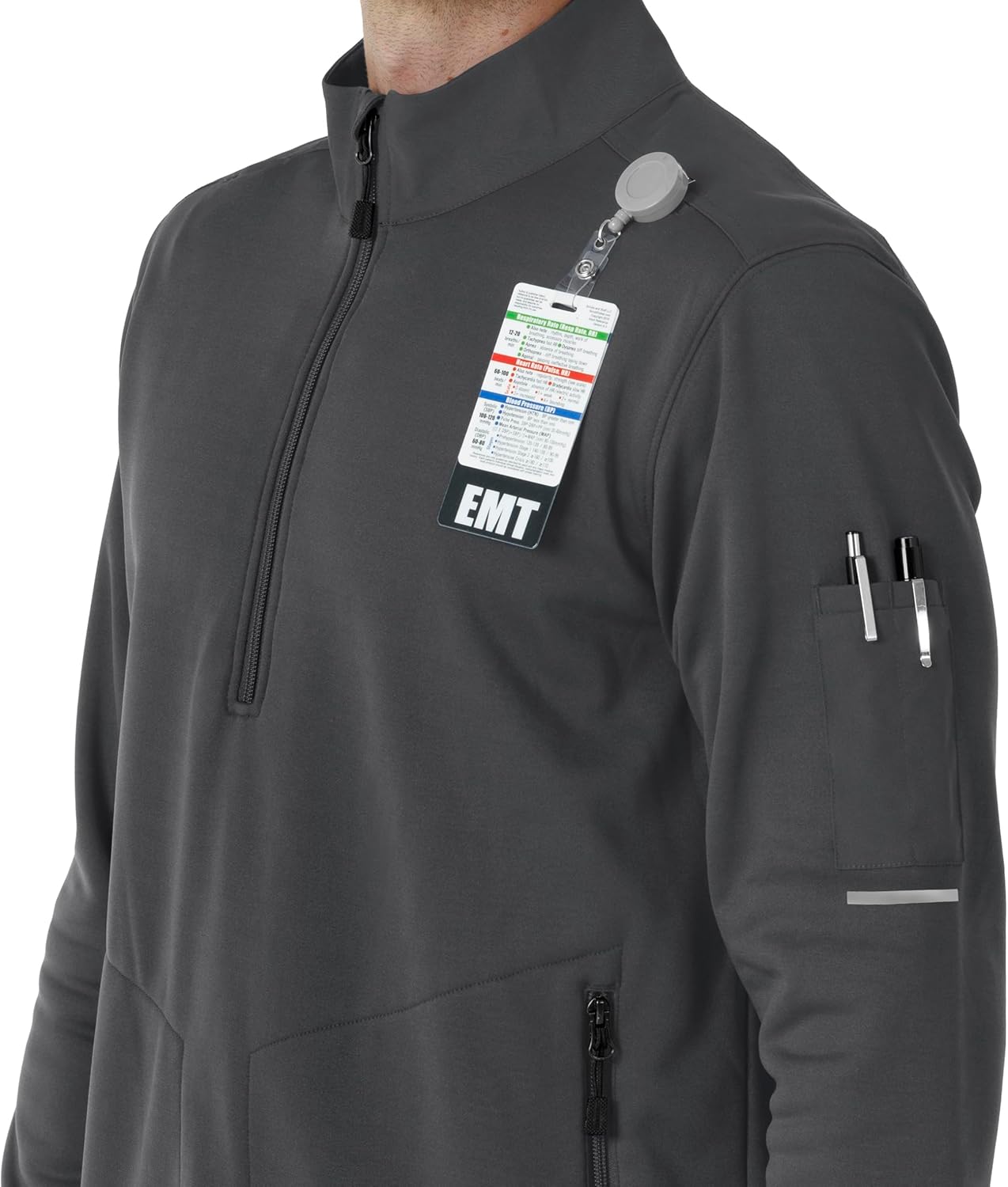 Carhartt Rugged Flex RSCU Men's Half Zip, Pewter, S