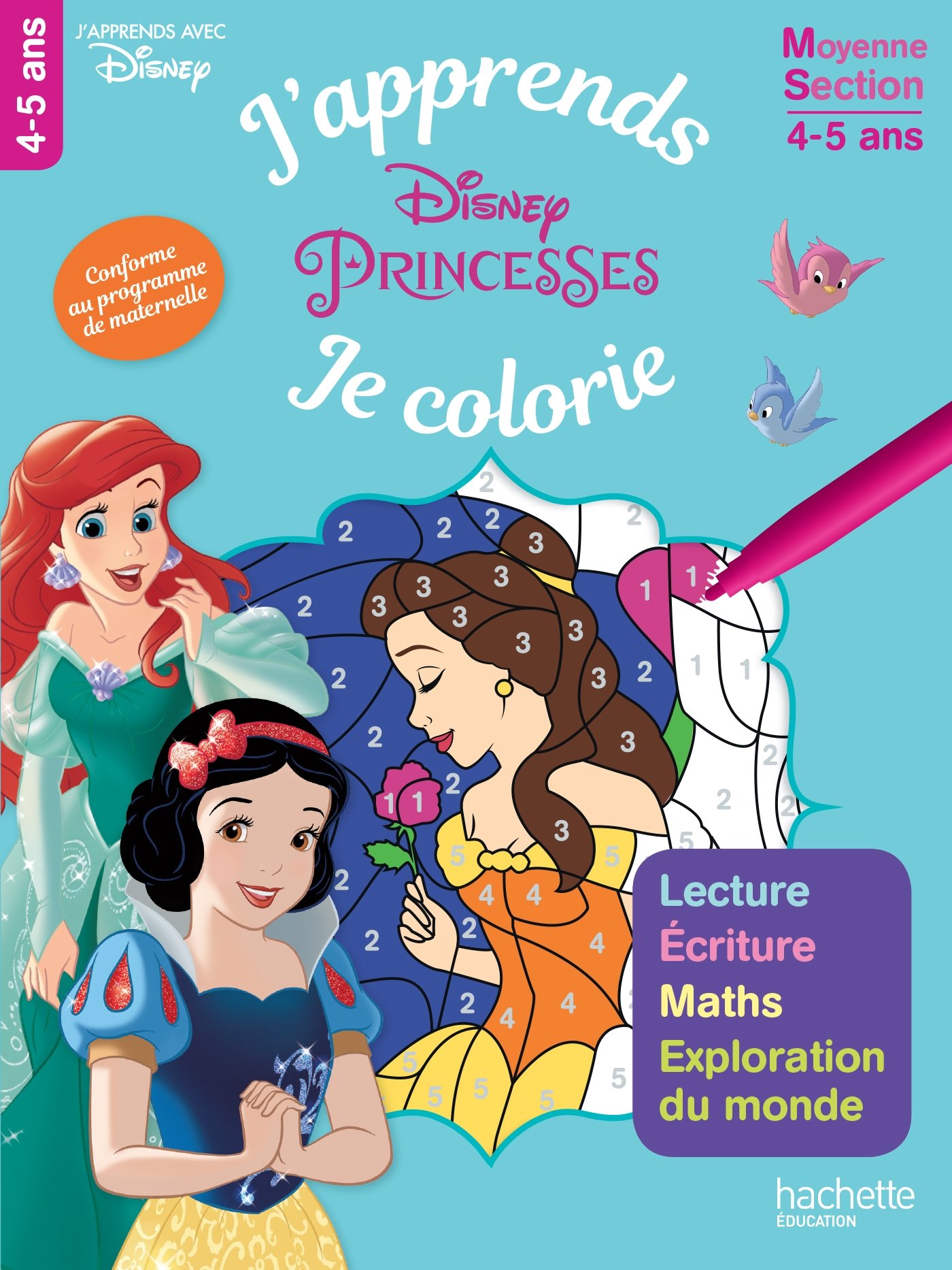 Buy Les princesses j'apprends tout en coloriant ms — BookShops.in