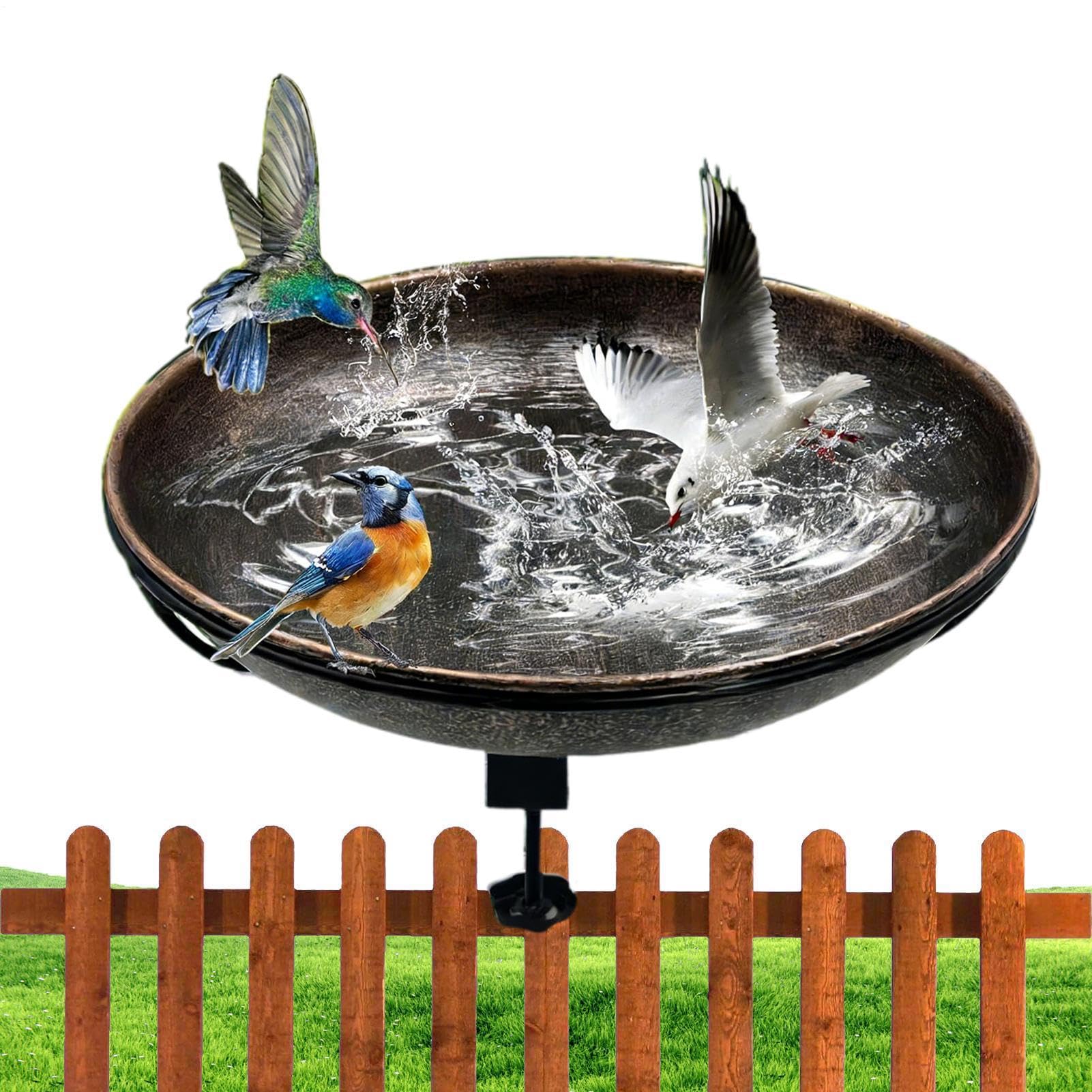 Bain d'oiseaux suspendu pour balcon et décoration de jardin