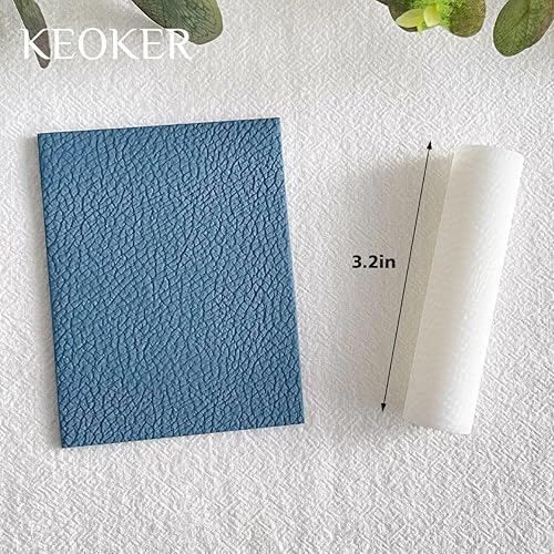 Miniatura 3 de KEOKER Rodillo de textura de cuero para arcilla polimérica, rodillo de textura de cuero de arcilla polimérica, rodillo de textura de arcilla