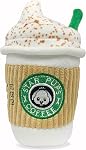 Nestpark Parody Star Poupes Coffee Dog Toy Pup'kin Spice Latte - Jouets de chien en peluche amusante Squeaky Crinkle pour l'anniversaire de chien moyen, petit et grand